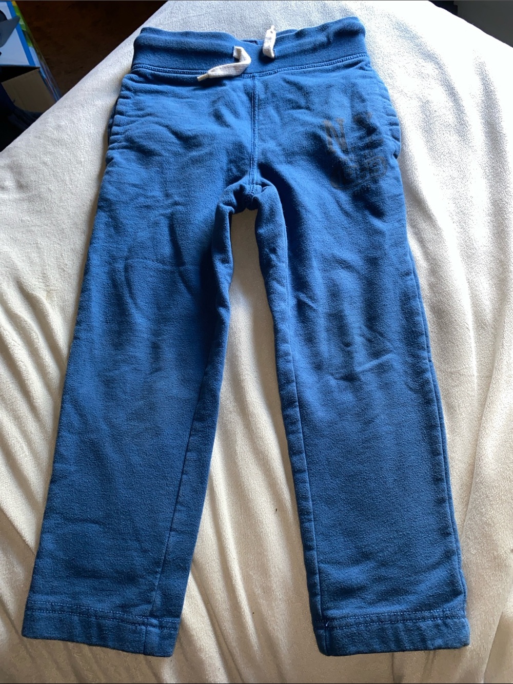 GAP Blue Kids Fleece Sweatpants with Drawstring